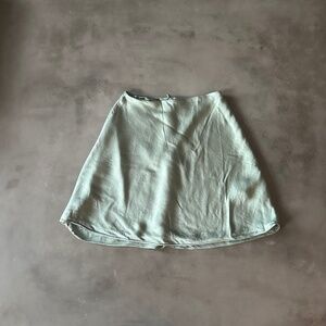 & Other Stories Satin Mini Skirt